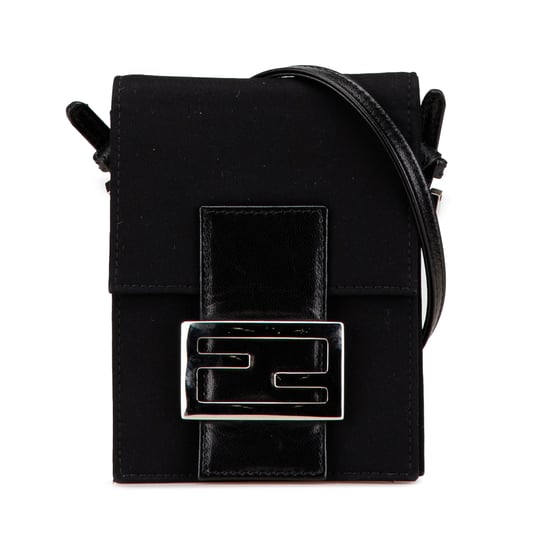 Bolso de hombro de lienzo negro - Image 2
