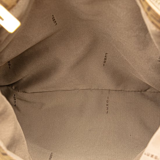 Bolso Tote con Logo Fendi Beige - Image 4