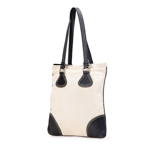 Bolso Tote de Lona con Detalles de Cuero - Image 2