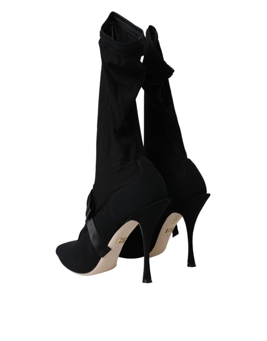Botas de calcetín con cordones negras Dolce Gabbana - Image 4
