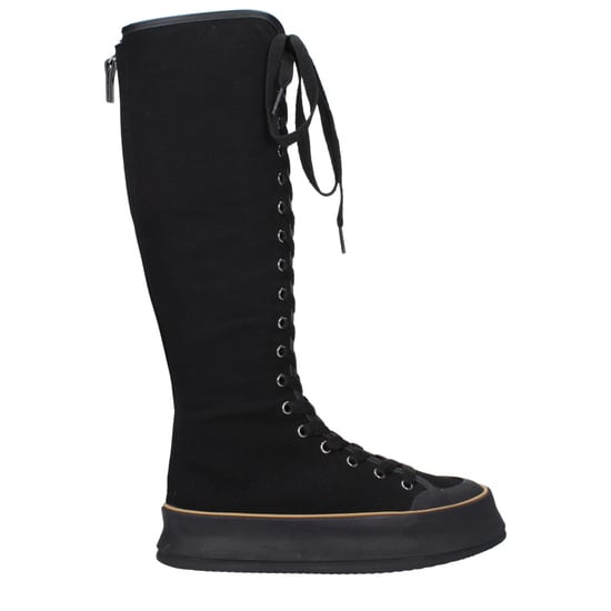 Botas de plataforma de caña alta con cordones - Image 1