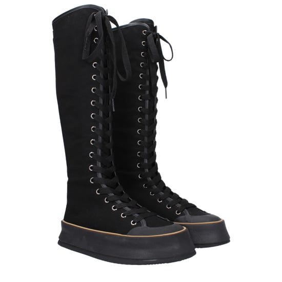 Botas de plataforma de caña alta con cordones - Image 2