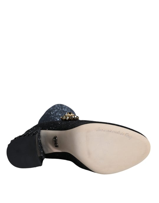 Zapatos de charol con brillantina Mary Jane negros - Image 6