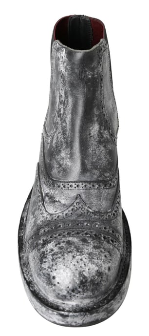 Botas Chelsea Brogue de Cuero Acentuado - Image 2