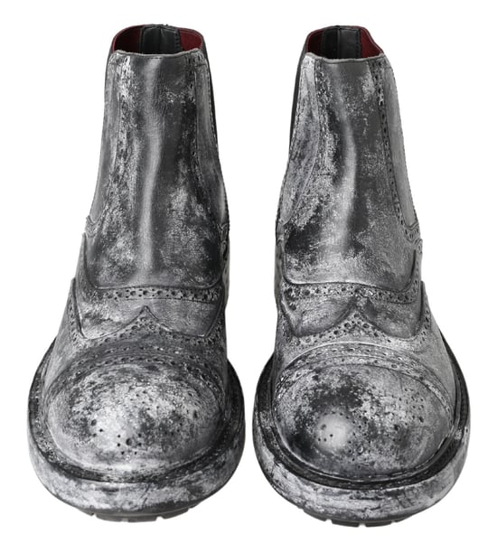 Botas Chelsea Brogue de Cuero Acentuado - Image 3