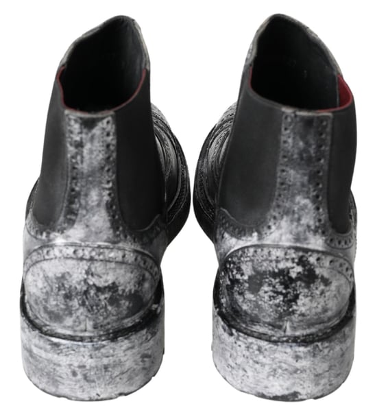 Botas Chelsea Brogue de Cuero Acentuado - Image 4