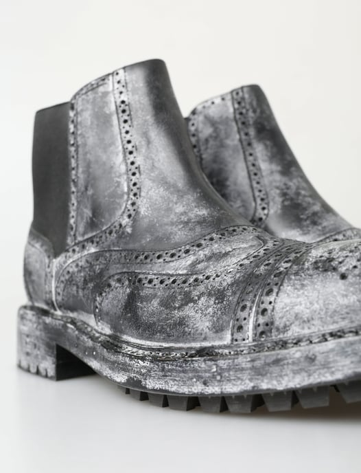 Botas Chelsea Brogue de Cuero Acentuado - Image 5