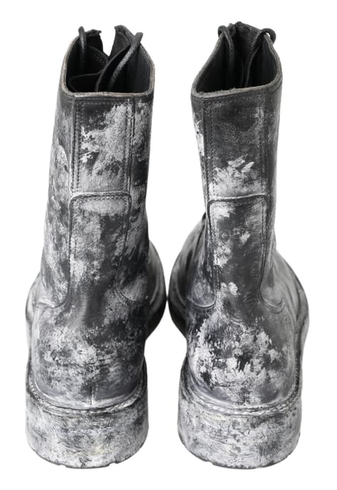 Botas de cuero desgastado con cordones - Image 6