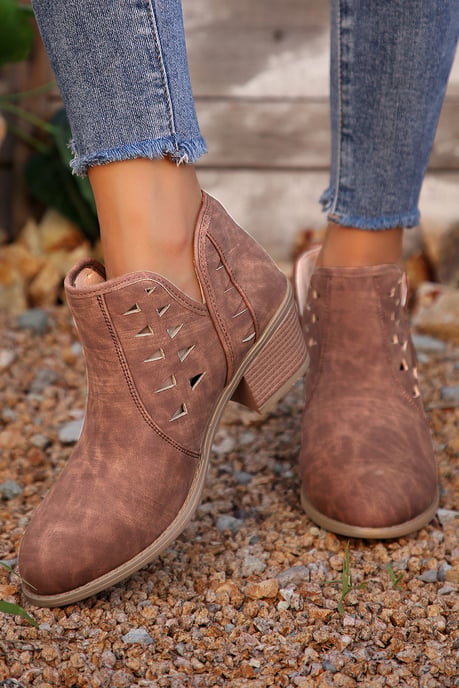 Botas de tobillo con corte - Image 3