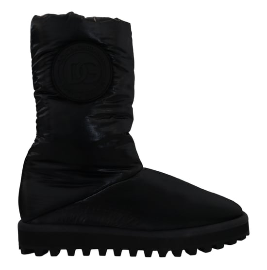 Botas de Nailon Acolchadas Estilo Negro - Image 1