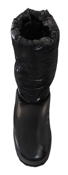 Botas de Nailon Acolchadas Estilo Negro - Image 4