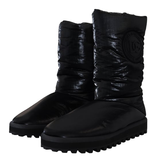 Botas de Nailon Acolchadas Estilo Negro - Image 6