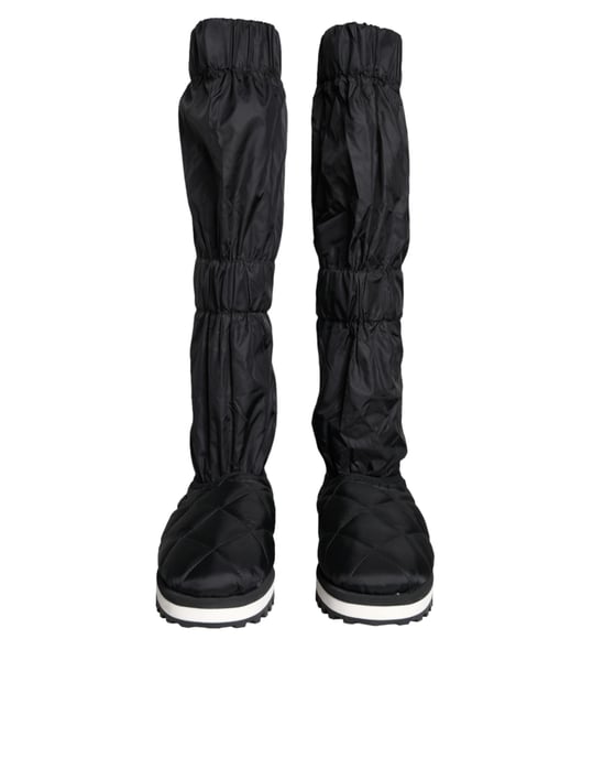 Botas de Nylon Acolchadas Modelo Negro - Image 2