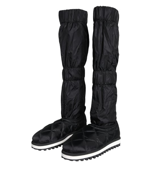 Botas de Nylon Acolchadas Modelo Negro - Image 3