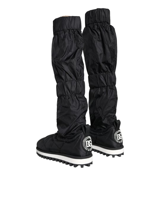 Botas de Nylon Acolchadas Modelo Negro - Image 4