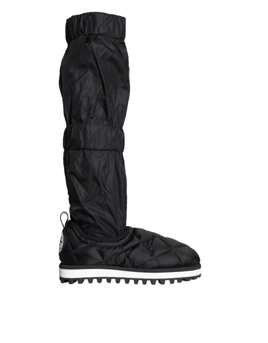Botas de Nylon Acolchadas Modelo Negro - Image 5