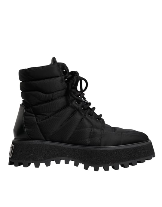 Botas de nylon acolchadas con cordones - Image 6