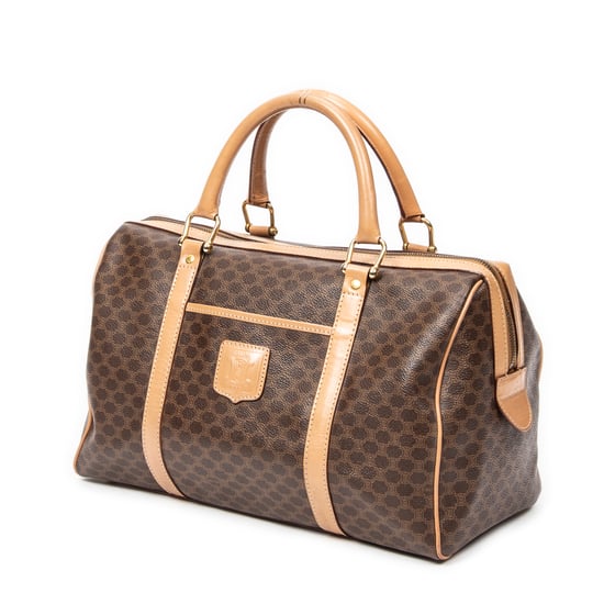 Celine Vintage Medium Boston  en Marrón/Beige Lienzo recubierto - Image 2