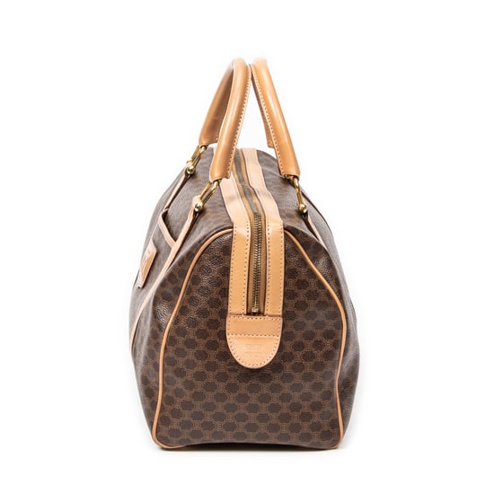 Celine Vintage Medium Boston  en Marrón/Beige Lienzo recubierto - Image 3
