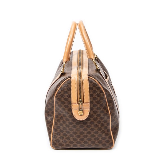Celine Vintage Medium Boston  en Marrón/Beige Lienzo recubierto - Image 4