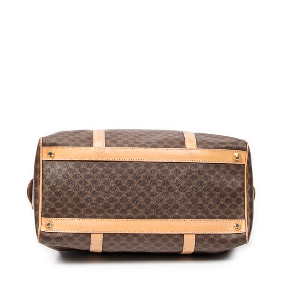 Celine Vintage Medium Boston  en Marrón/Beige Lienzo recubierto - Image 6