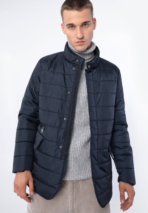 Chaqueta de nailon acolchada azul marino para hombre de Wittchen - Image 2
