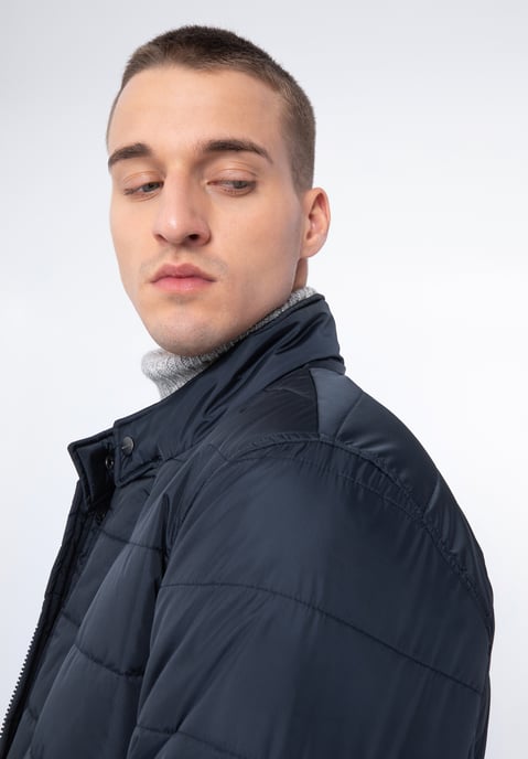 Chaqueta de nailon acolchada azul marino para hombre de Wittchen - Image 5