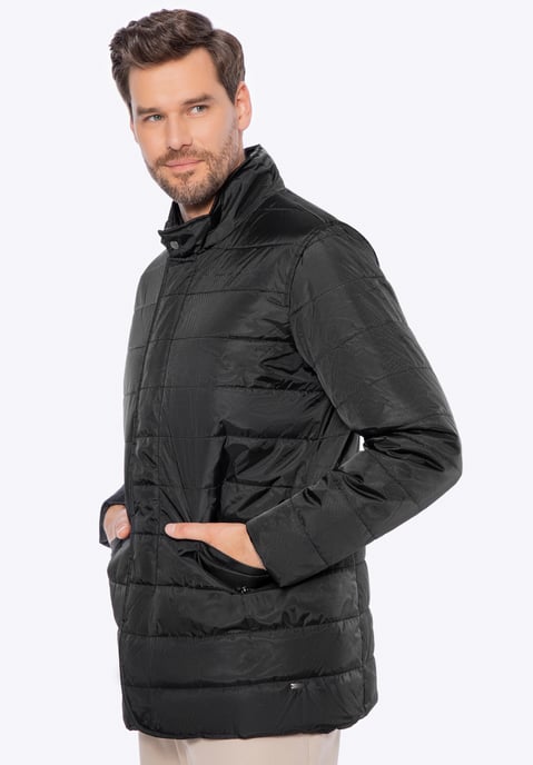 Chaqueta acolchada de nailon negra para hombre de Wittchen - Image 2