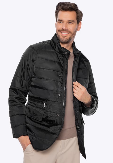 Chaqueta acolchada de nailon negra para hombre de Wittchen - Image 3