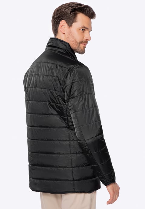 Chaqueta acolchada de nailon negra para hombre de Wittchen - Image 4