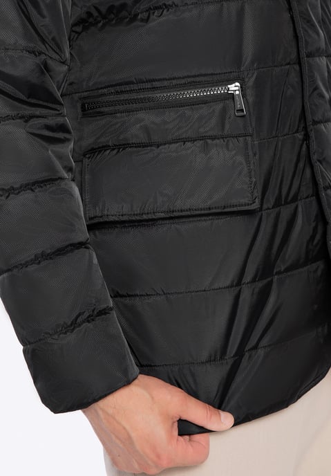 Chaqueta acolchada de nailon negra para hombre de Wittchen - Image 6