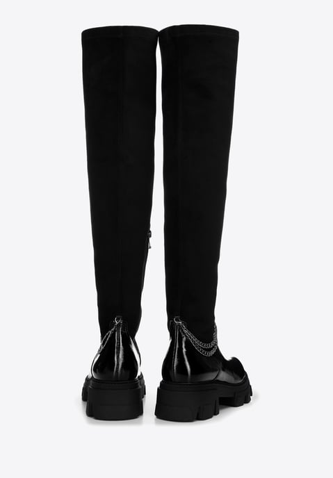 Botas altas de charol para mujer Wittchen con cadena - Image 3