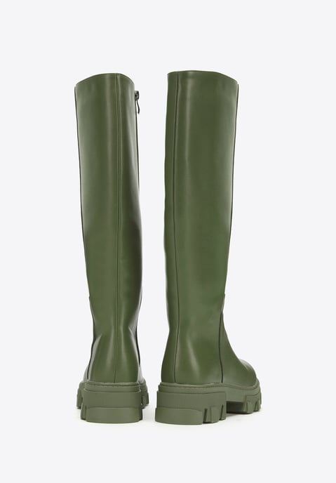 Botas de piel para mujer Wittchen con suela gruesa y cremallera - Image 3