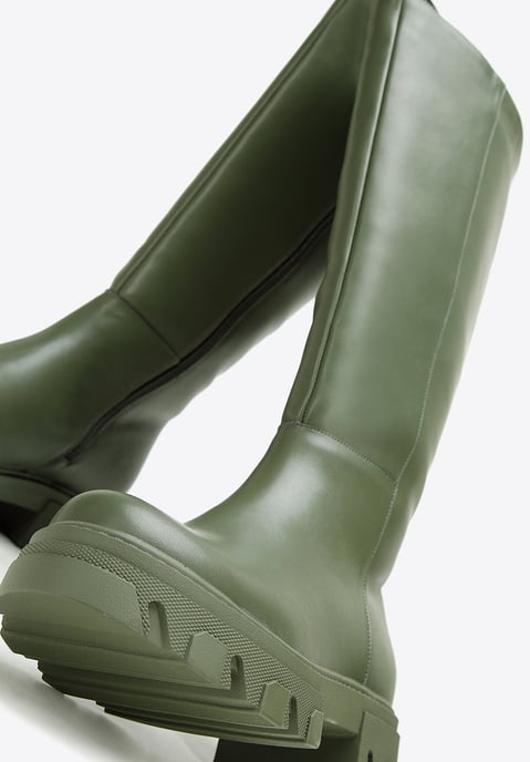 Botas de piel para mujer Wittchen con suela gruesa y cremallera - Image 6