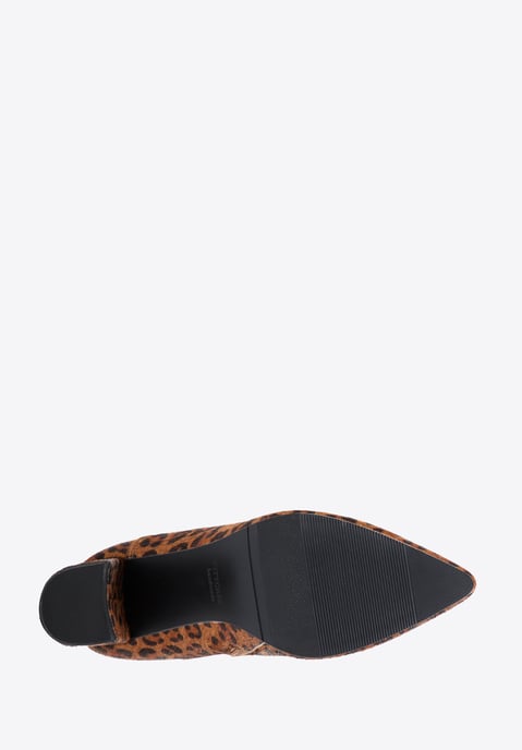 Botas de mujer Wittchen de piel con pelo en estampado animal - Image 4
