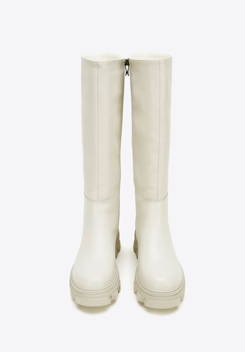 Botas de piel para mujer Wittchen con suela gruesa y cremallera - Image 2