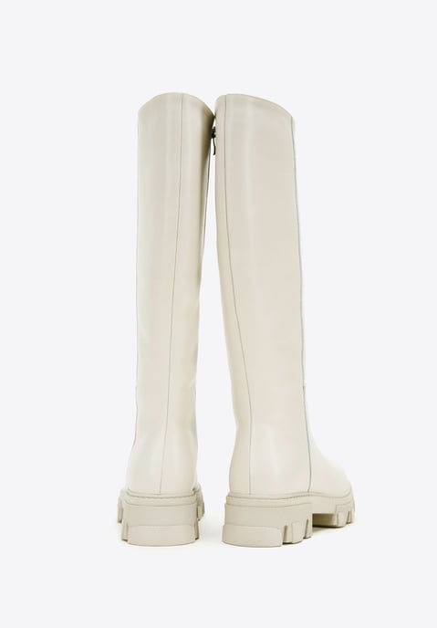 Botas de piel para mujer Wittchen con suela gruesa y cremallera - Image 3
