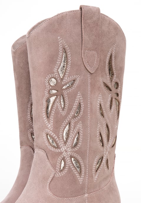 Botas vaqueras Wittchen de ante sin cordones para mujer - Image 6