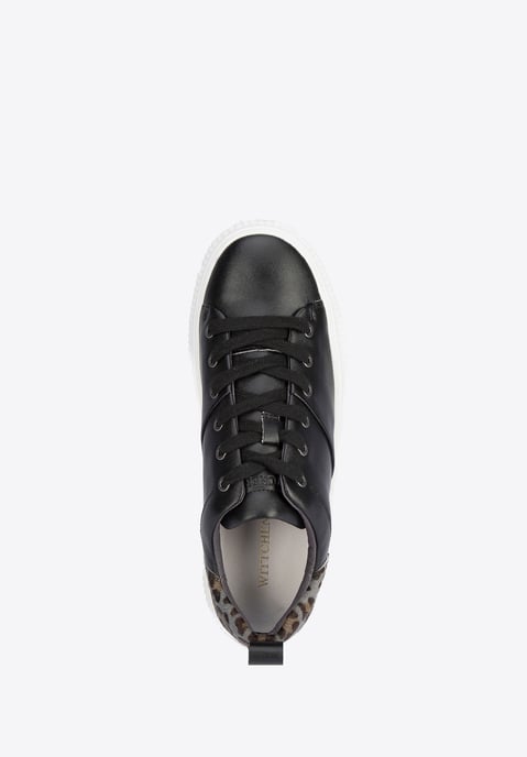 Zapatillas Wittchen de piel para mujer con estampado de leopardo - Image 4