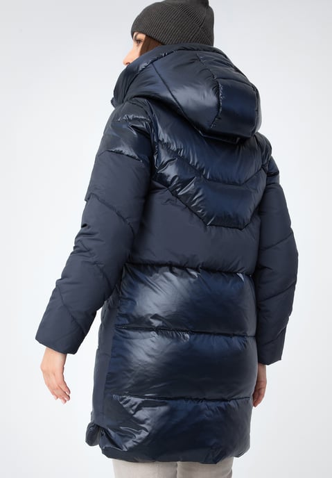 Abrigo de plumas Wittchen para mujer en materiales combinados con capucha - Image 3