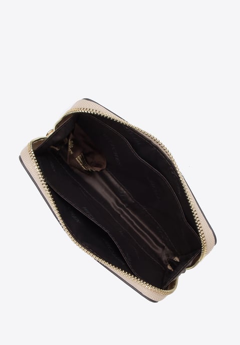 Minibolso de piel para mujer Wittchen con cadena gruesa, beige - Image 2