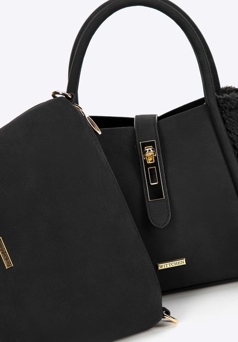 Maleta de piel y ecopiel negra para mujer de Wittchen - Image 5