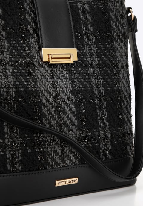 Bolso de mujer Wittchen de tejido bouclé, poliéster negro - Image 5
