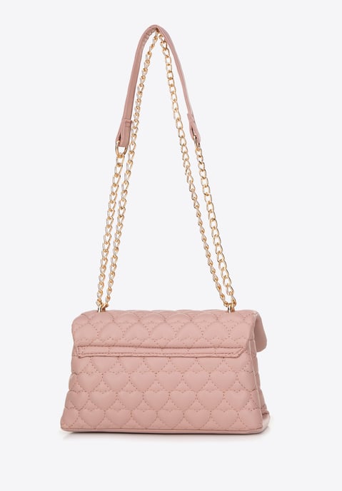 Minibolso de mano para mujer Wittchen acolchado con corazones - Image 2