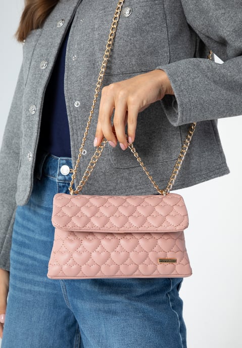 Minibolso de mano para mujer Wittchen acolchado con corazones - Image 6