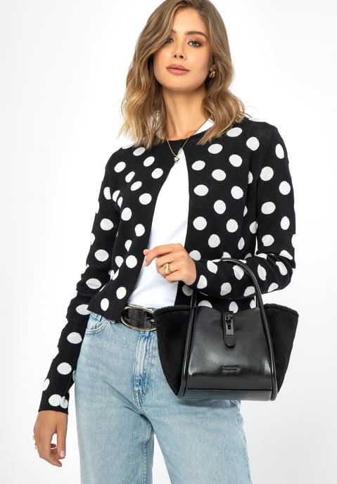 Maleta de mujer Wittchen de ecopiel brillante, color negro - Image 6