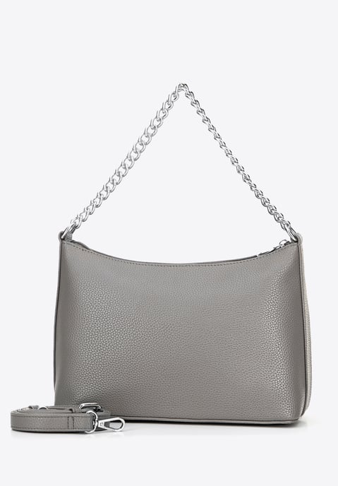 Bolso bandolera para mujer Wittchen de ecopiel gris y plata ecopiel gris y plata - Image 4