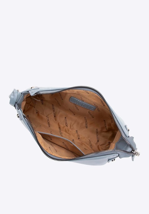 Bolso de hombro para mujer Wittchen con remaches, azul, piel ecológica - Image 3