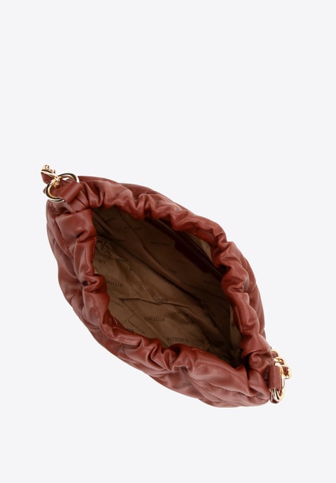 Bolso de mujer Wittchen de piel ecológica roja con cadena - Image 4
