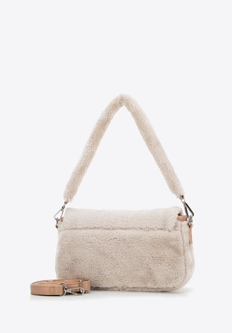 Bolso bandolera Wittchen para mujer con pelo, color crema - Image 2